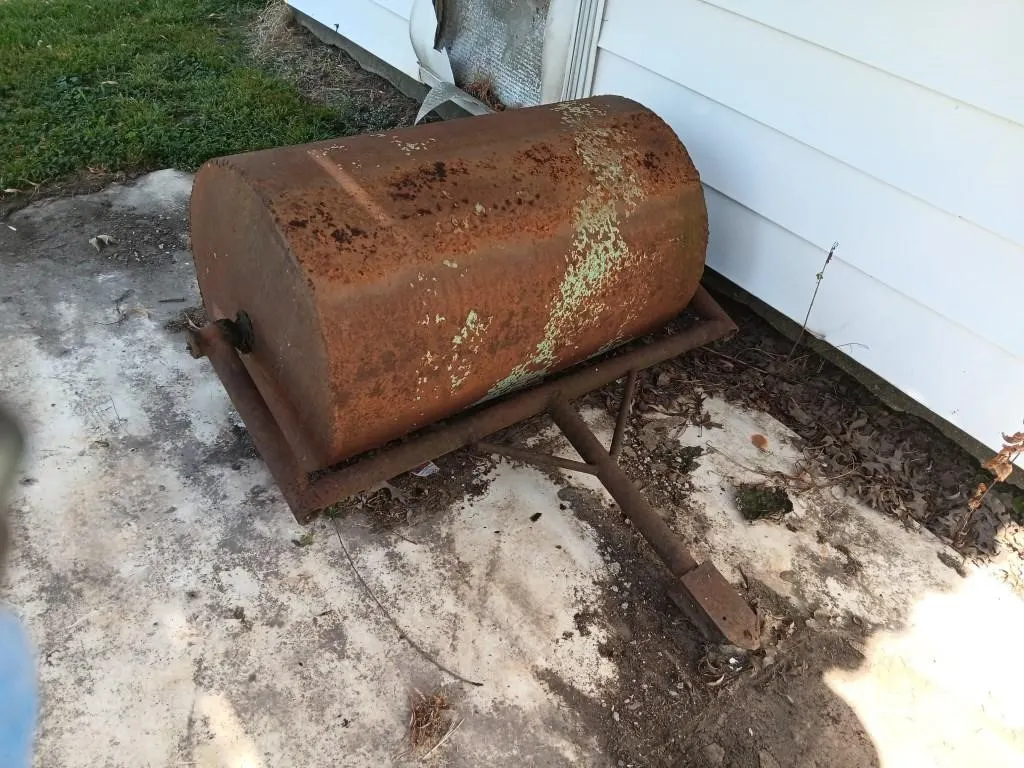Metal Yard Roller.