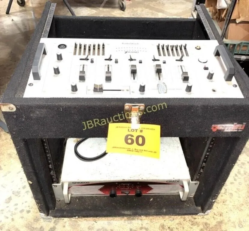 GEMINI GIG BOX: CRATE AMP, RADIO SHACK EQUALIZER