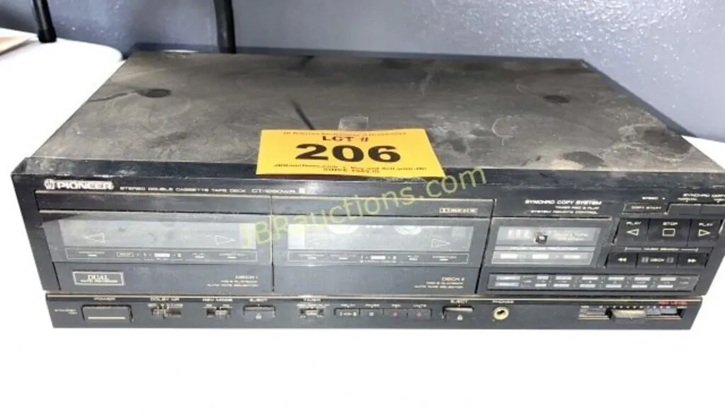 PIONEER DUAL CASSETTE TAPE DECK CT-1280WR