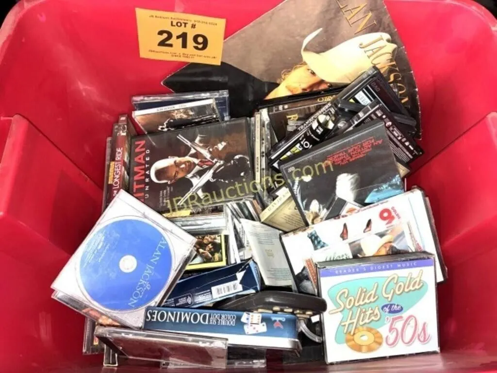 CASSETTES, CD'S, DVD'S