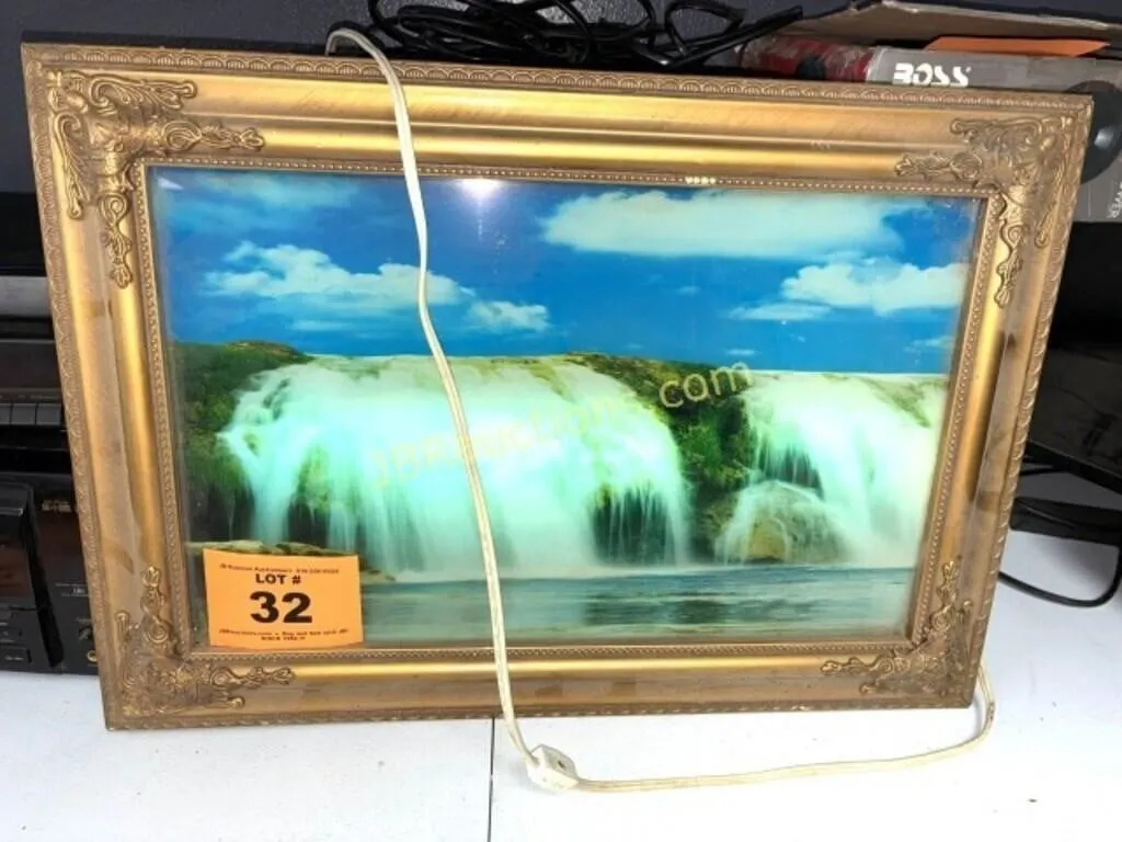 VINTAGE LIGHTED WATERFALL - SCROLLING EFFECTS