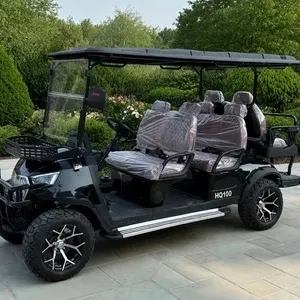 New SDLanch HQ100 6-passenger elec golf cart-Sales Tax (White in Color)