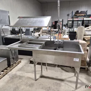 MKE Stainless Steel Three Compartment Sink
 UNRESERVED