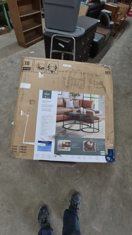 Bayside Furnishings by Whalen 2-Piece Nesting Table Set