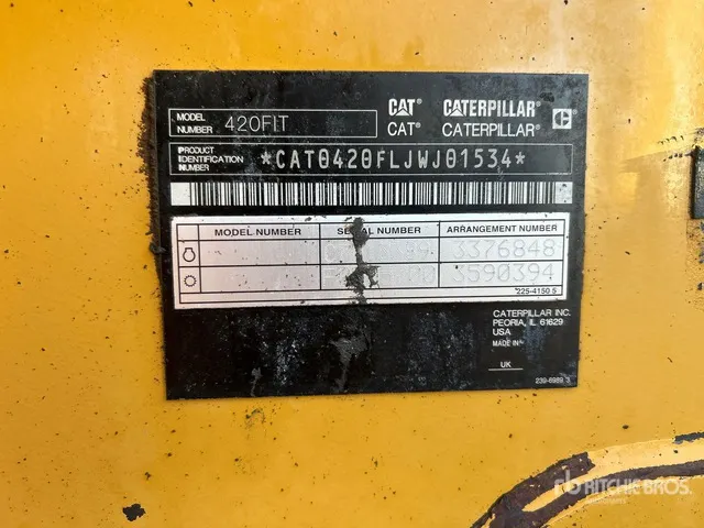 2013 Cat 420F IT 4x4 Backhoe Loader