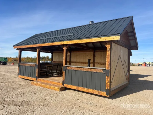 11 ft 6 in x 24 ft 4 in Skid Mounted Outdoor Kitchen Gazeebo (Unused)