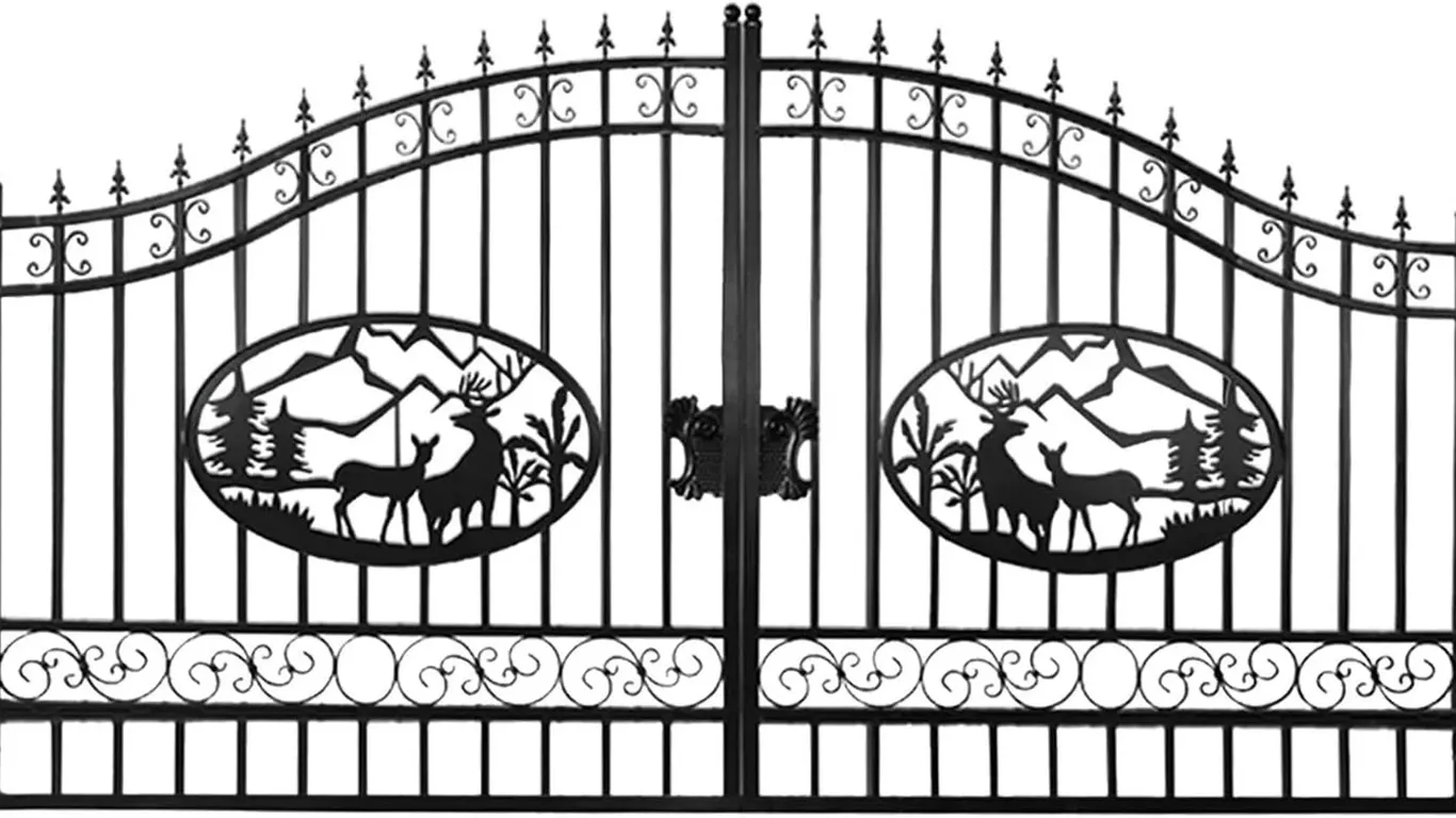 Unused 2026 Great Bear 20' Dual Swing Decorative Iron Gate
