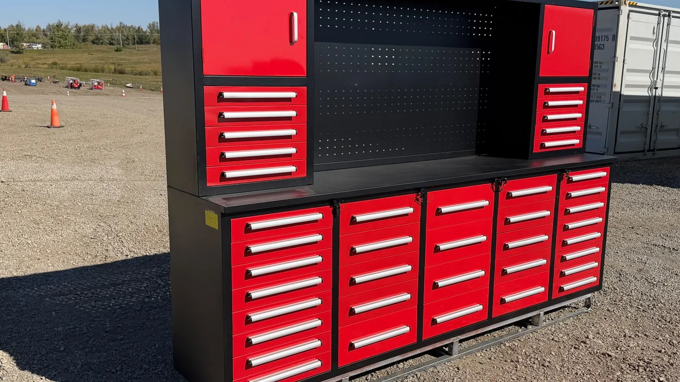 Unused 2026 Steelman 10' 40-Drawer SS Workbench