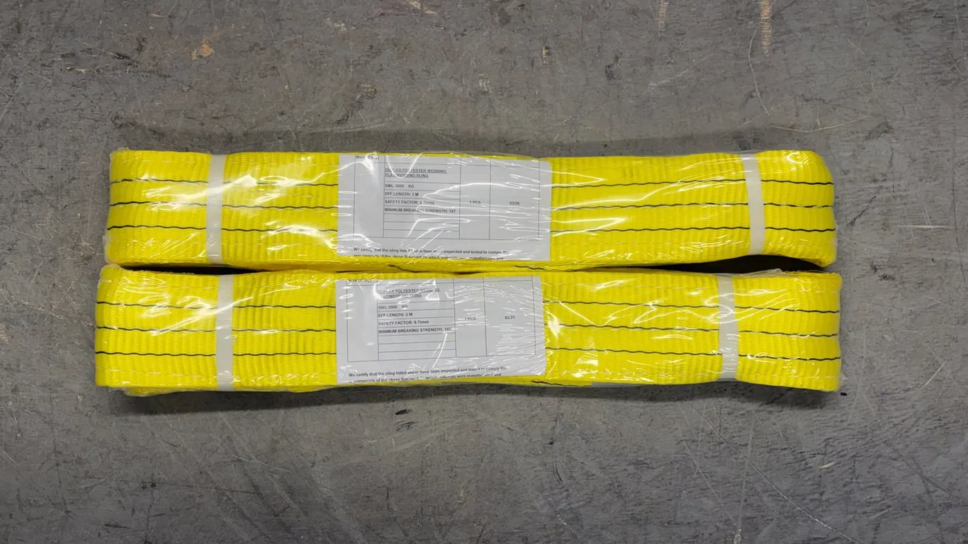 (2) Unused Polyester Slings