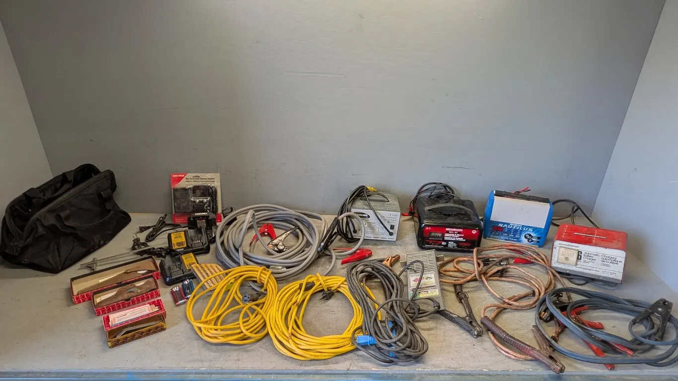 Assorted Battery Chargers and Accessories