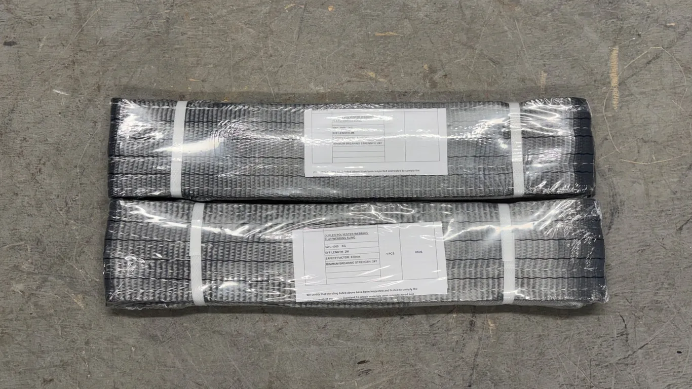 (2) Unused Polyester Slings