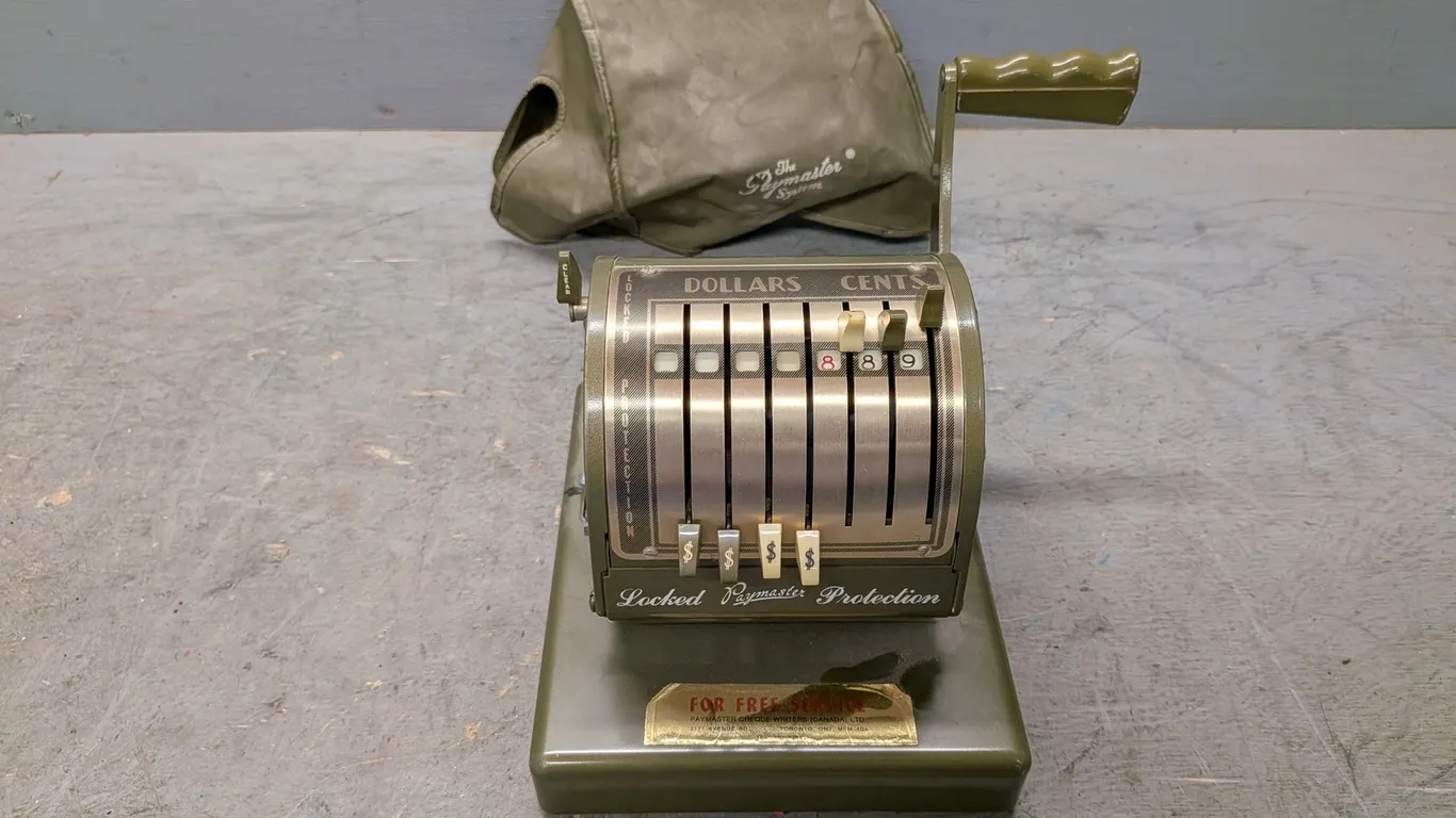 Paymaster Check Writer Machine