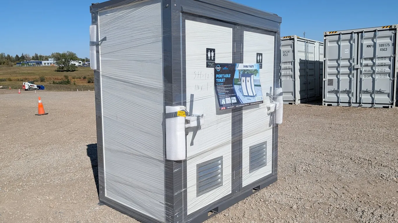 Unused Bastone 2-Stall Mobile Washroom