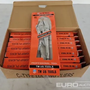Unused Flat Face Locking Pliers (8 of) 