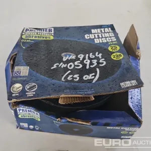 Unused 230mm Metal Cutting Discs (25 of) 
