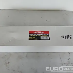 Unused 4pcs Jumbo Ring Spanners 