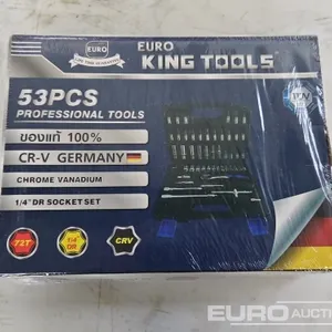 Unused 53pcs 1/4" Socket Set 
