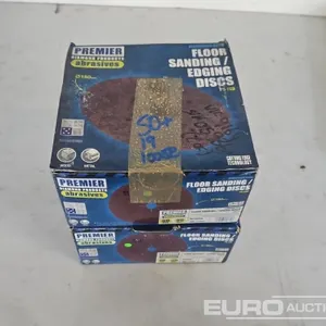 Unused Premier Boxes of Floor Sanding/Edging Discs (2 of) 