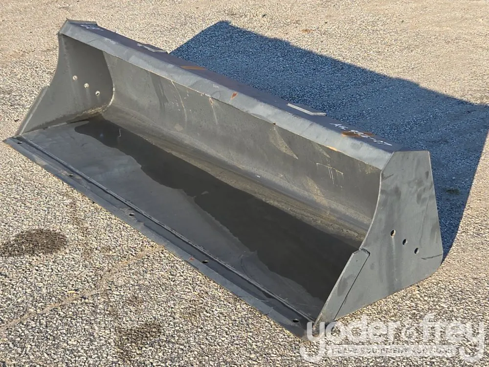 Unused 68" Smooth Edge Bucket c/w Pins to suit Tractor