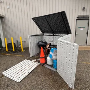 Suncast Outdoor Storage Box and Contents