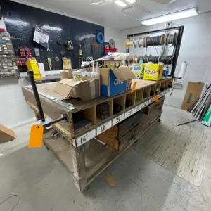 Rolling Wooden Work Bench
