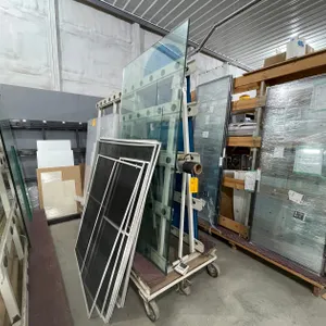 Barkow Metal Rolling Rack and Glass Panels