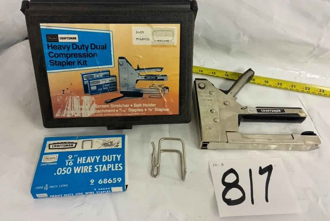 Heavy Duty Dual Compression Stapler Kit, Craftsman