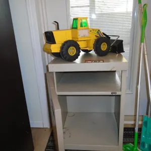 Metal Tonka Loader; Storage Cabinet