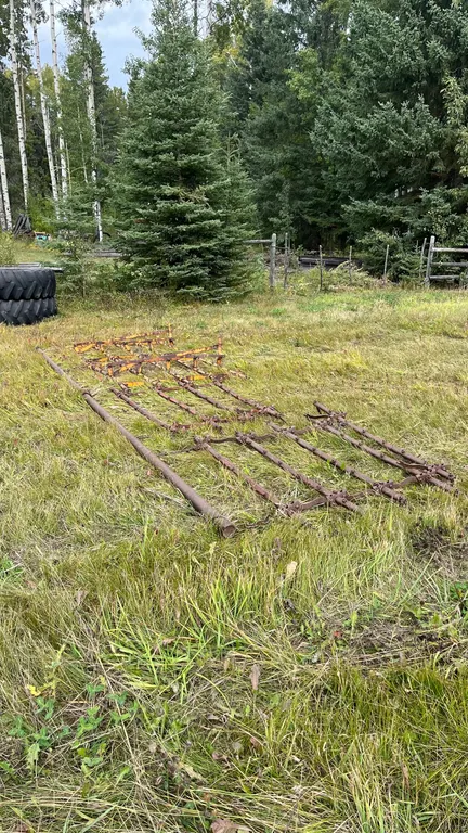 Harrow Drawbar with 4 Sections of Harrows