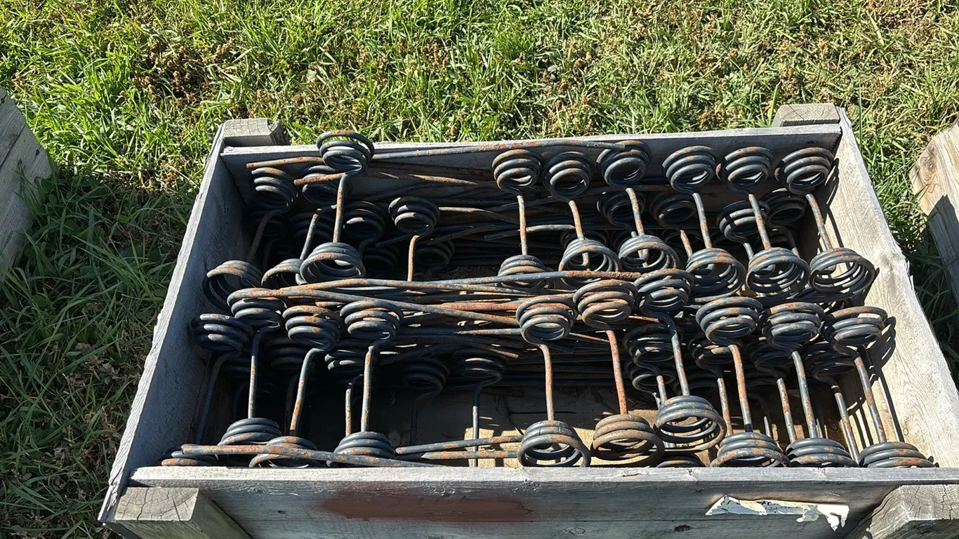 Approximately (60) Two Bolt Harrow Teeth