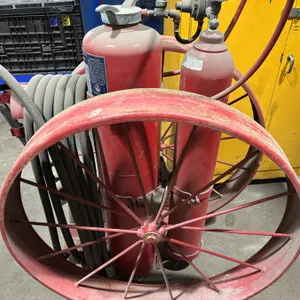 (2) Vintage Fire Extinguisher Carts