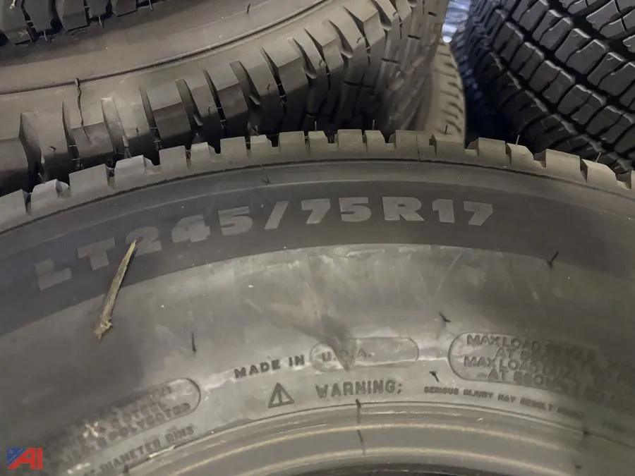 (4) LT245/75R17 Michelin Tires