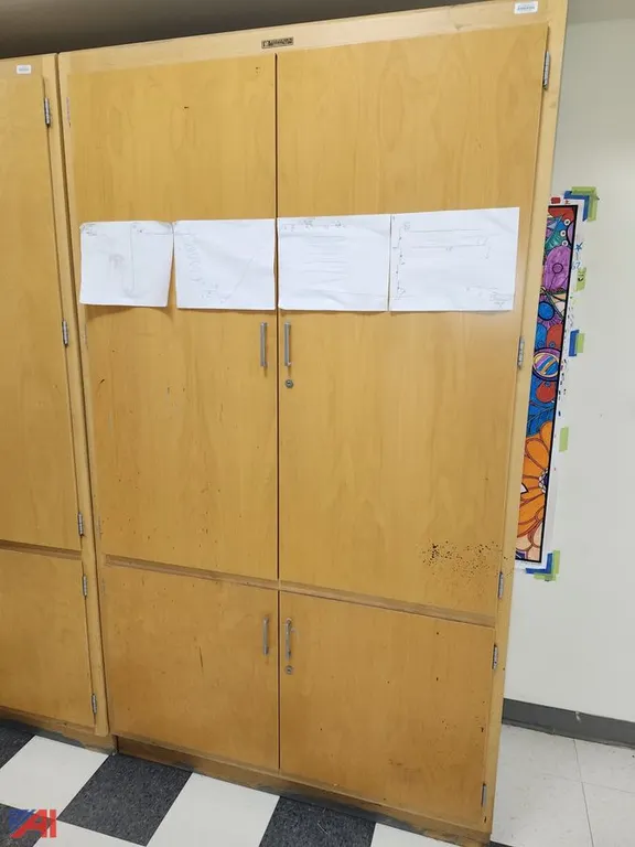 Large Hardwood Storage Cabinet