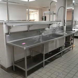 Double Sink with Disposal Area