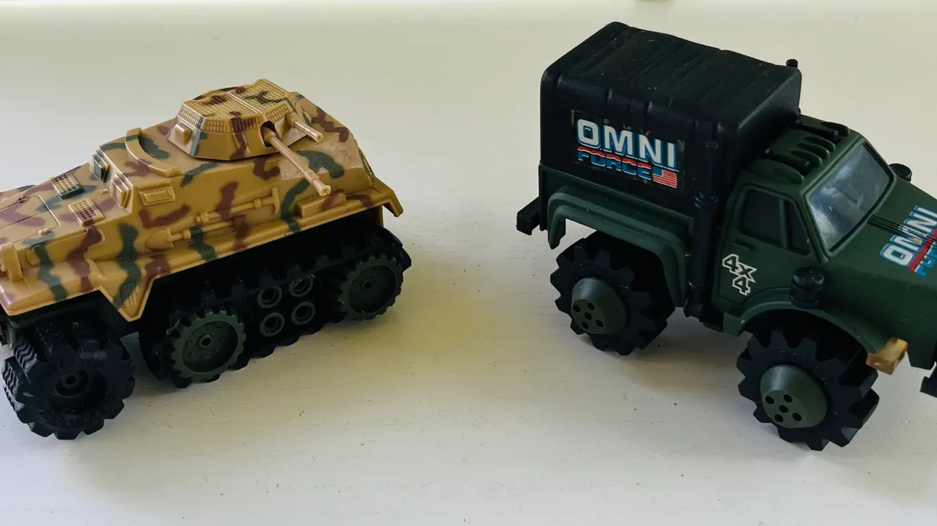 Vintage OMNI Force Toy Military Vehicles