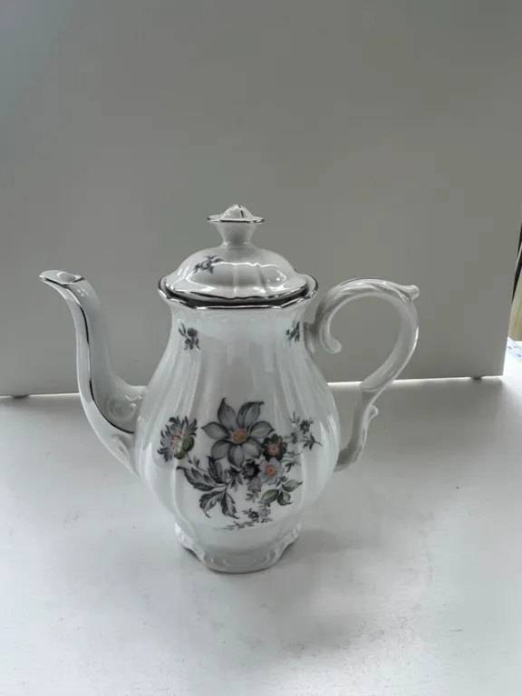 Bohemian Wild Flower Porcelain Teapot
