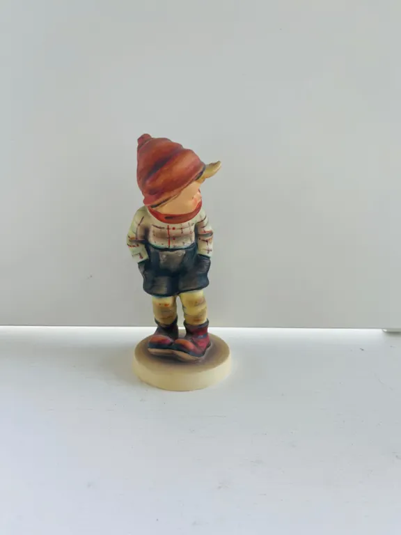 Hummel Boy Figurine with Red Cap and Scarf