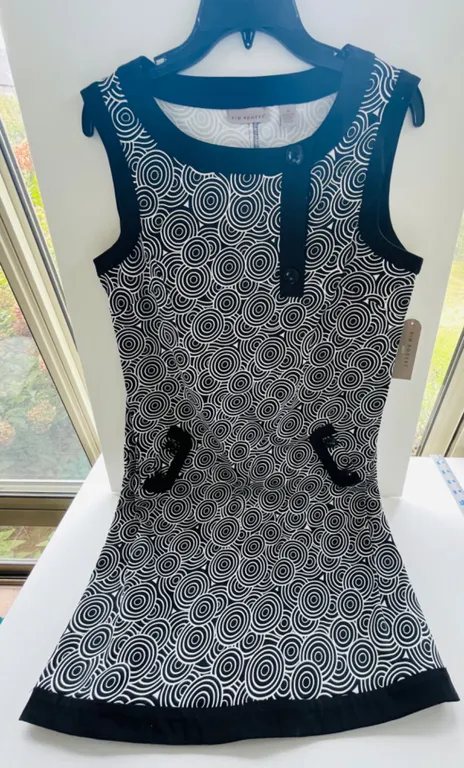 Kim Rogers Black and White Sleeveless Dress Size 12