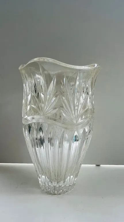 Faceted Glass Vase