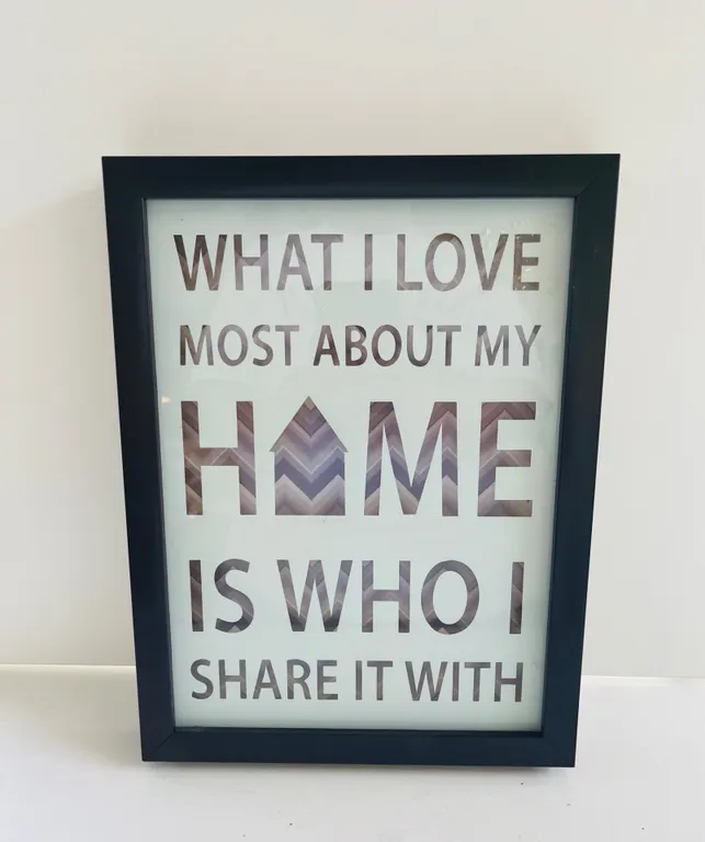 Framed Home Themed Wall Art