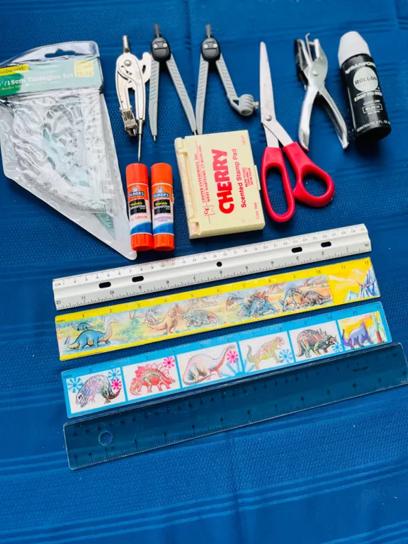 Assorted School and Craft Supplies Lot