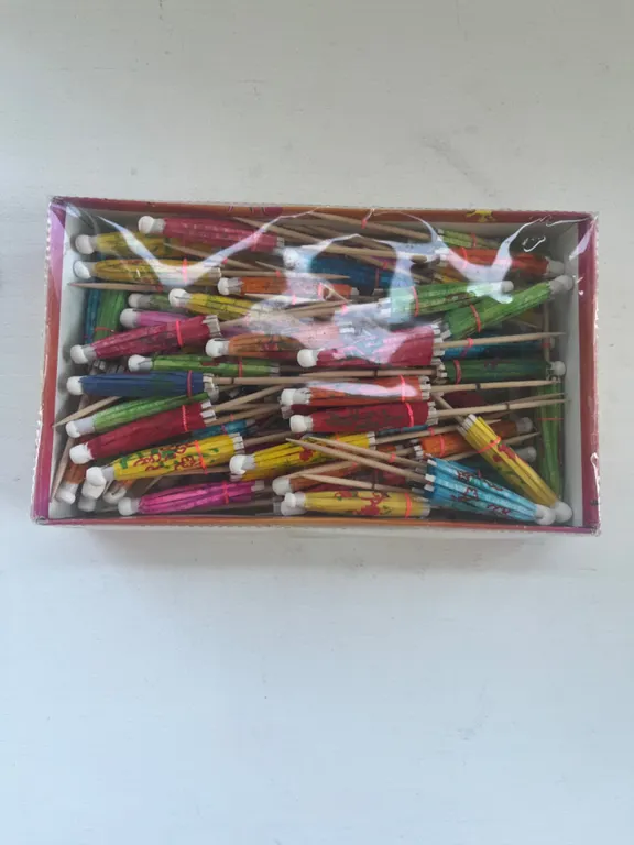 Box of Paper Cocktail Parasols