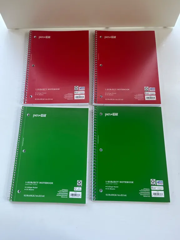 Pen + Gear 1-Subject Notebooks, Lot of 6