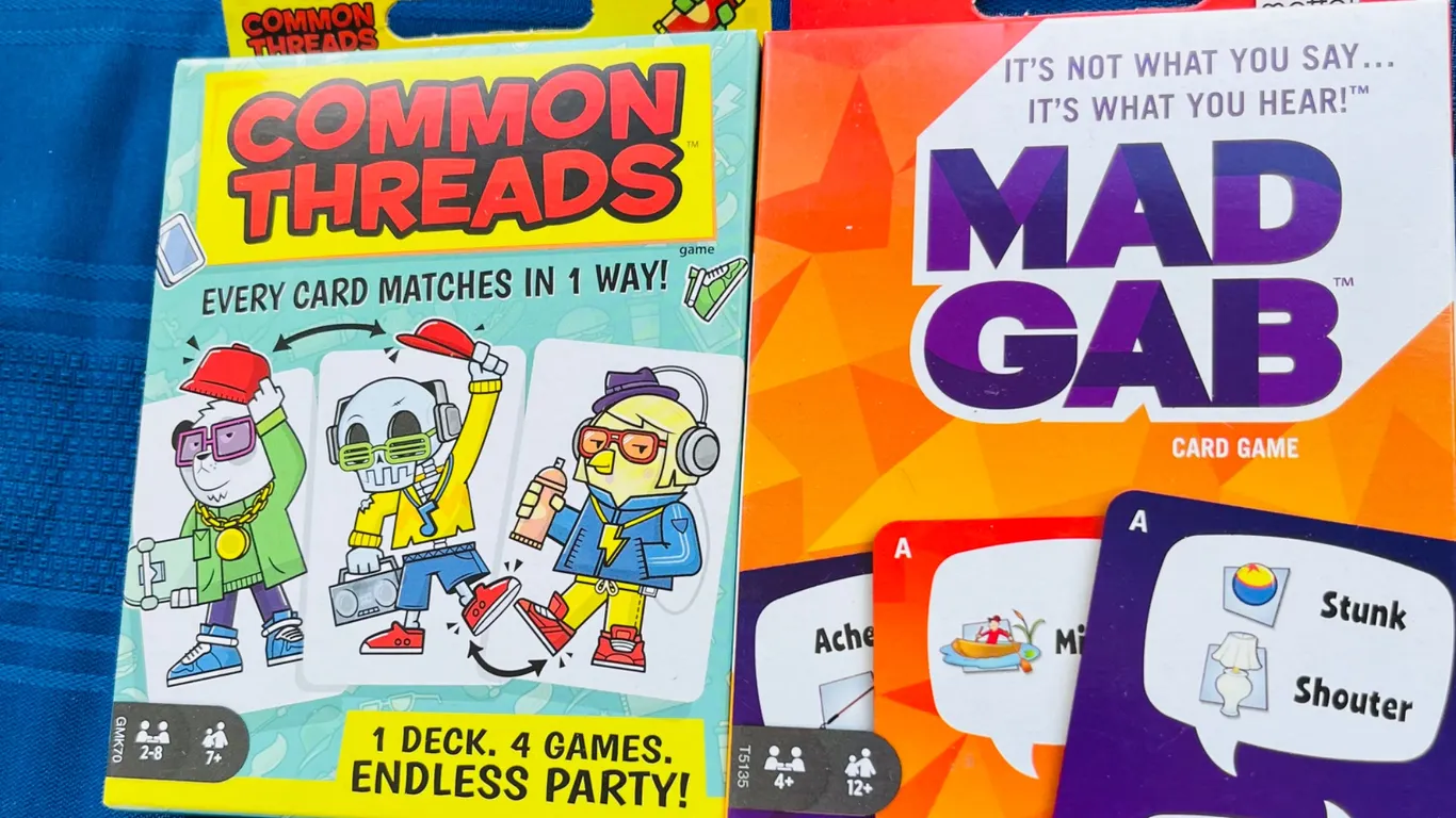 Common Threads and Mad Gab Card Games