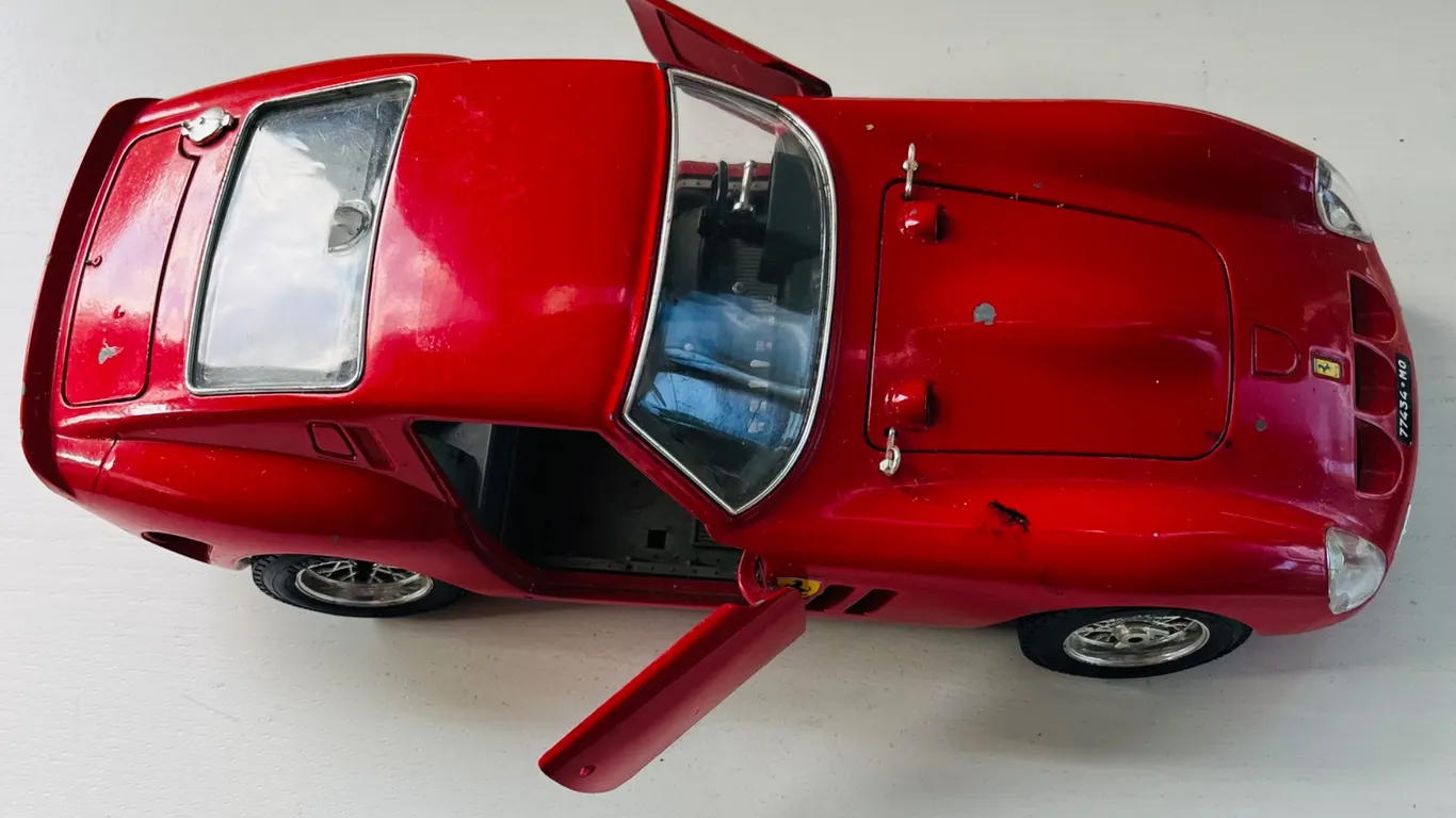 Red Ferrari GTO Diecast Model Car