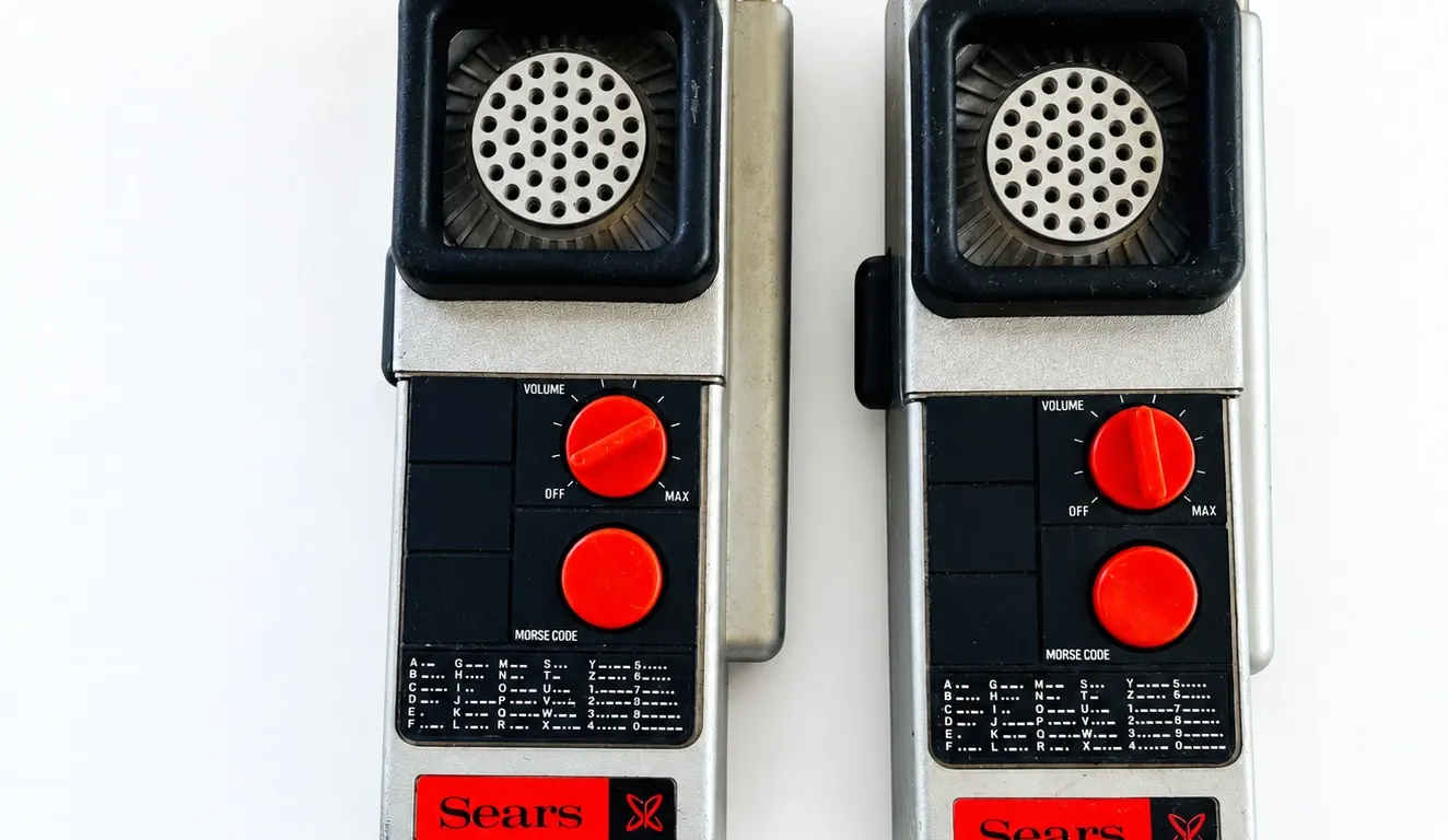 Sears Walkie-Talkie Pair with Morse Code