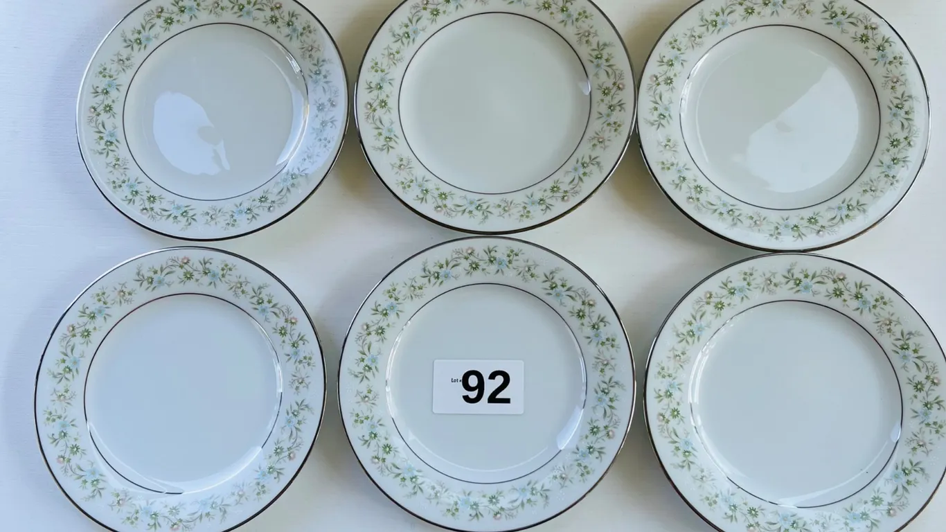 Noritake Savannah Pattern Dessert Plates, Set of 6