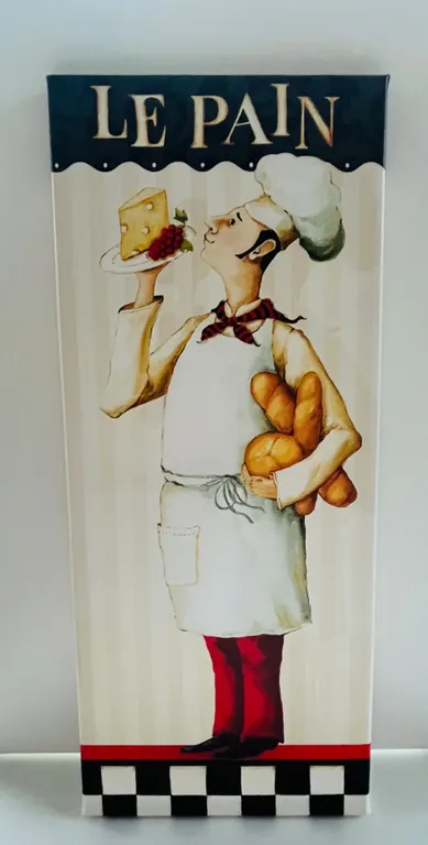 Le Pain French Chef Baker Wall Art