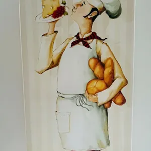Le Pain French Chef Baker Wall Art