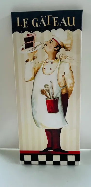 Le Gâteau Chef Wall Art Canvas